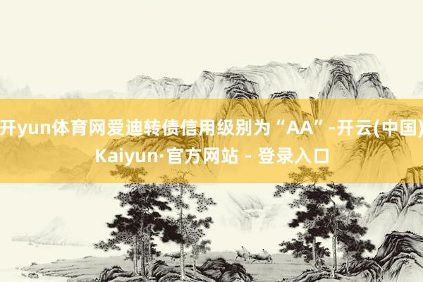开yun体育网爱迪转债信用级别为“AA”-开云(中国)Kaiyun·官方网站 - 登录入口